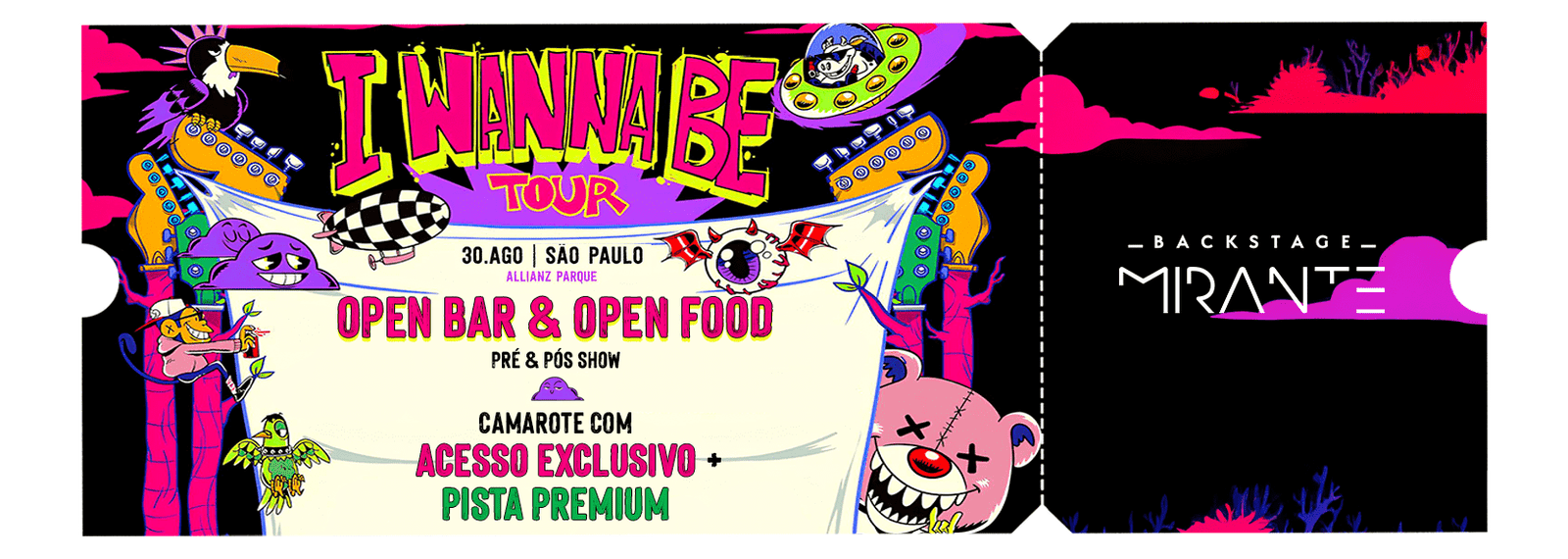 I Wanna Be Tour 2025 - Backstage Mirante - Allianz Parque - Ingressos - São Paulo - Allianz Parque